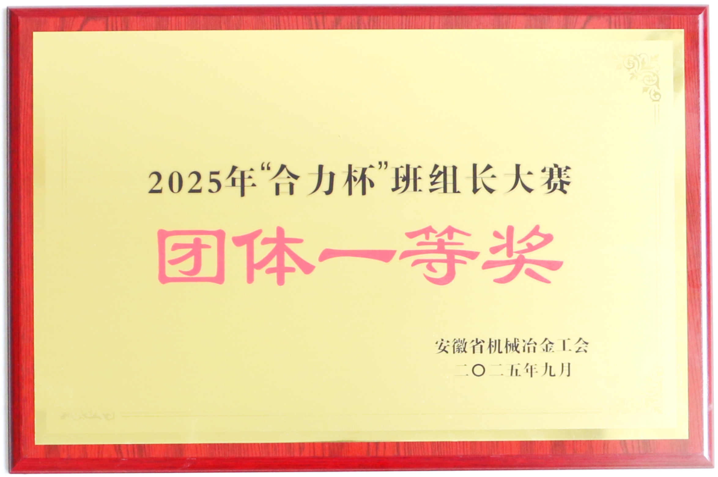 “合乐HL8(中国区)官网登录入口杯”班组长大赛团体一等奖.JPG